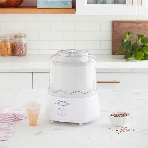  Cuisinart ICE-20 Automatic 1-1/2-Quart Ice Cream Maker, White