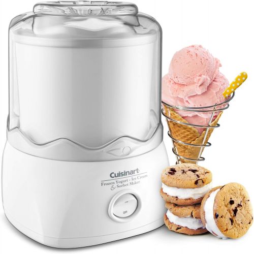  Cuisinart ICE-20 Automatic 1-1/2-Quart Ice Cream Maker, White