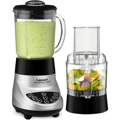  Cuisinart BFP-703BC Smart Power Duet Blender/Food Processor, Brushed Chrome, 3 cup, count of 6