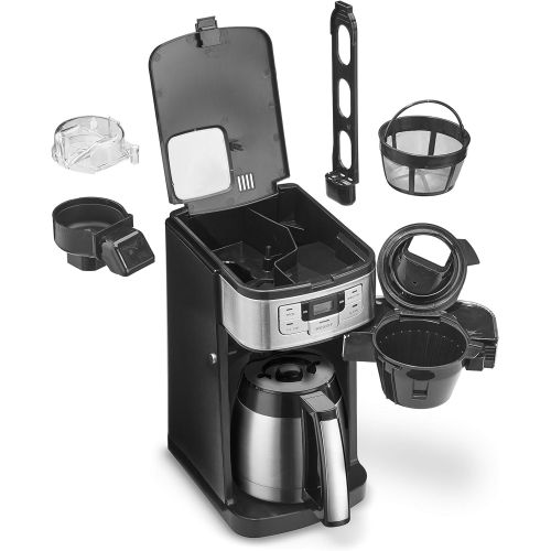  Cuisinart DGB-450 Automatic Grind & Brew 10-Cup Coffeemaker, Black/Silver