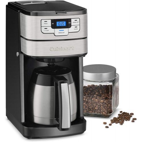  Cuisinart DGB-450 Automatic Grind & Brew 10-Cup Coffeemaker, Black/Silver
