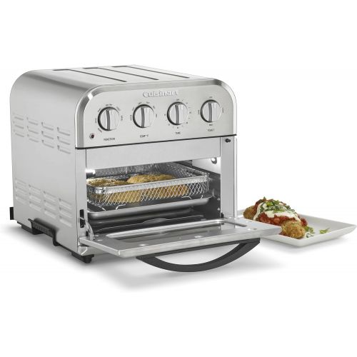  Cuisinart TOA-28 Compact Convection Toaster Oven Airfryer, 12.5 x 15.5 x 11.5, Stainless Steel