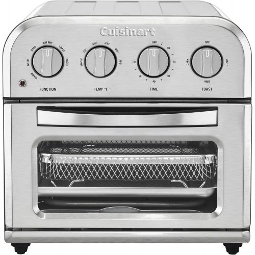  Cuisinart TOA-28 Compact Convection Toaster Oven Airfryer, 12.5 x 15.5 x 11.5, Stainless Steel