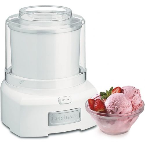  Cuisinart ICE-21P1 1.5-Quart Frozen Yogurt, Ice Cream and Sorbet Maker, White