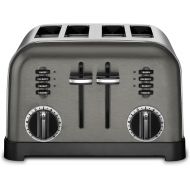 Cuisinart CPT-180BKS Classic 4-Slice Toaster, Black/Stainless Steel