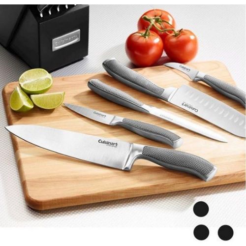  Cuisinart C77SS-15P Graphix Collection 15-Piece Cutlery Knife Block Set, Stainless Steel