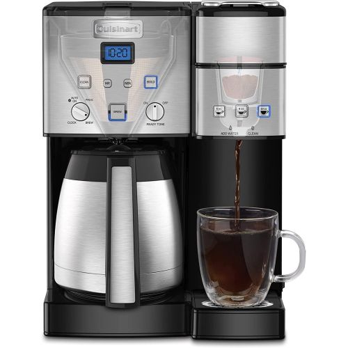  Cuisinart SS-20P1 Coffee Center 10-Cup Thermal Coffeemaker and Single-Serve Brewer, Stainless Steel