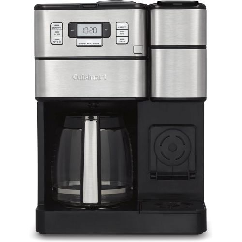  Cuisinart SS-GB1 Coffee Center Grind & Brew Plus, Built-in Coffee Grinder, Coffeemaker and Single-serve Brewer, Black/Silver