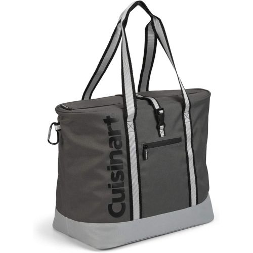  Cuisinart Insulated Cooler Tote Bag in Grey, Holds Up to 35-12 oz. Cans