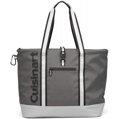  Cuisinart Insulated Cooler Tote Bag in Grey, Holds Up to 35-12 oz. Cans