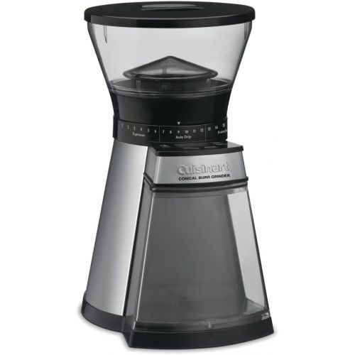  Cuisinart Programmable Conical Burr Mill, Stainless Steel, COMPACT