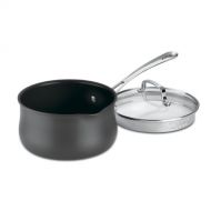 Cuisinart 6419-18P Contour Hard Anodized 2-Quart Pour Saucepan with Cover, Black: Kitchen & Dining