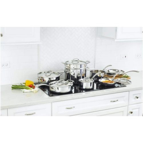  Cuisinart FCT-13 French Classic Tri-Ply Stainless 13-Piece Cookware Set, Silver: Kitchen & Dining