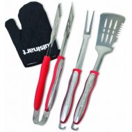 Cuisinart CGS-134 Grilling Tool Set with Grill Glove, Red (3-Piece)