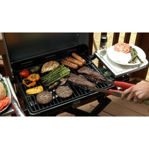  Cuisinart CGS-134 Grilling Tool Set with Grill Glove, Red (3-Piece)