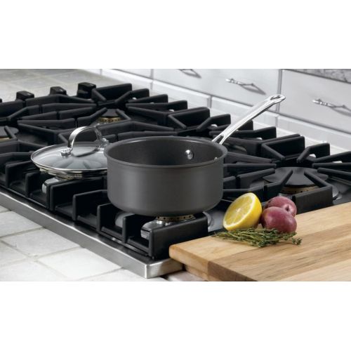  Cuisinart Chefs Classic Nonstick Hard-Anodized 1.5-Quart Saucepan with Lid, Black