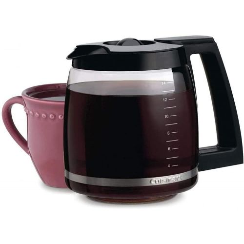  [아마존베스트]Cuisinart Replacement DCC-2200PRC Glass Carafe 14-Cup Coffee Maker Pot, Black