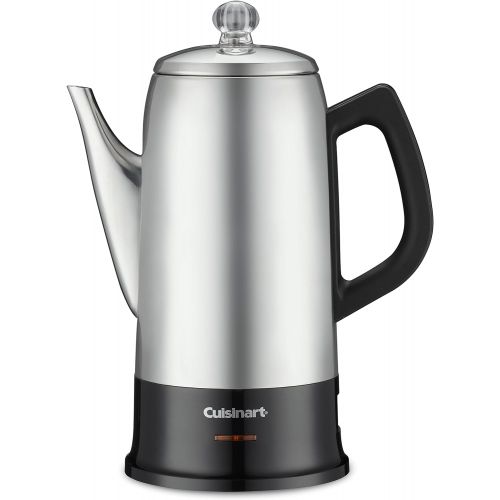  [아마존베스트]Cuisinart PRC-12 Classic 12-Cup Stainless-Steel Percolator, Black/Stainless