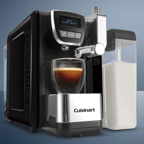  [아마존베스트]Cuisinart EM-25 Defined, Cappuccino & Latte Espresso Machine, 13.5(L) x 8.0(W) x 10.0(H), Black