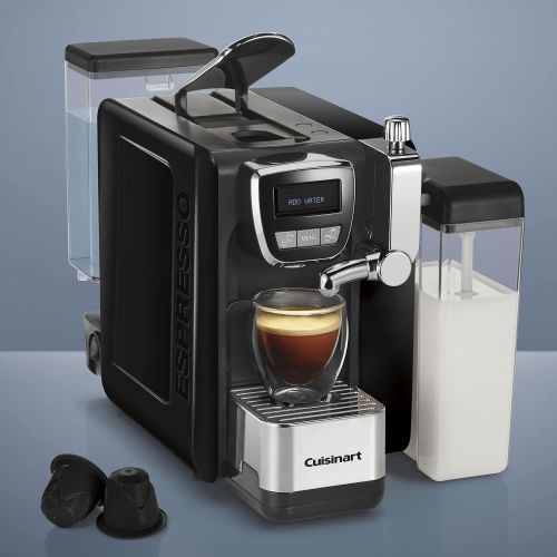  [아마존베스트]Cuisinart EM-25 Defined, Cappuccino & Latte Espresso Machine, 13.5(L) x 8.0(W) x 10.0(H), Black