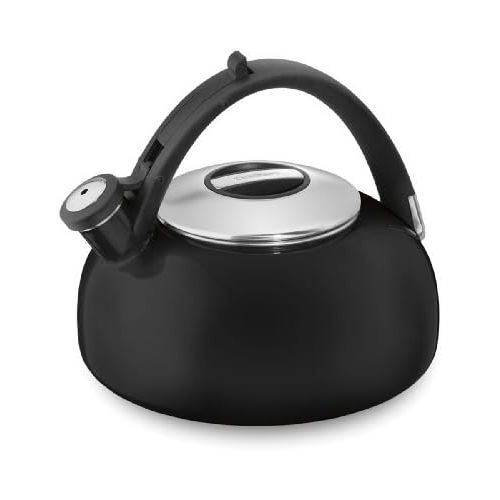  [아마존베스트]Cuisinart Peak Porcelain Enamel on Steel Tea Kettle, Black