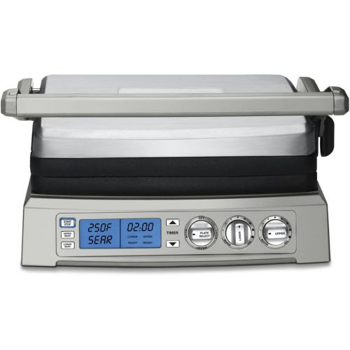  [아마존베스트]Cuisinart Griddler, Elite, Silver,GR-300WSP1