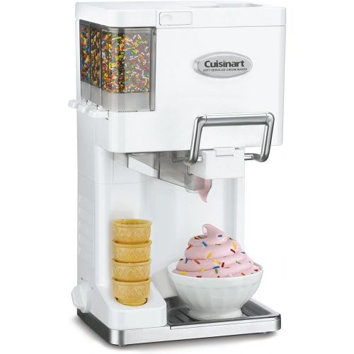  [아마존베스트]Cuisinart ICE-45P1 Mix Serve 1.5-Quart Soft Service Ice Cream Maker, White