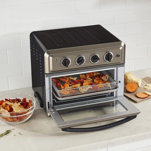  [아마존베스트]Cuisinart TOA-60BKS Convection Toaster Oven Airfryer, Black SS