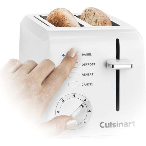  [아마존베스트]Cuisinart CPT-122 2-Slice Compact Plastic Toaster (White)