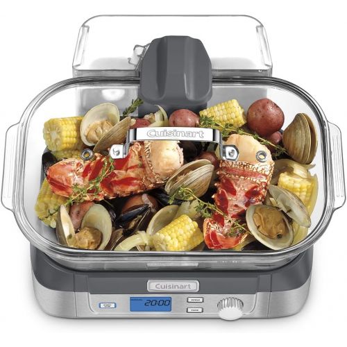  [아마존베스트]Cuisinart Digital Glass Steamer, One Size, Stainless Steel