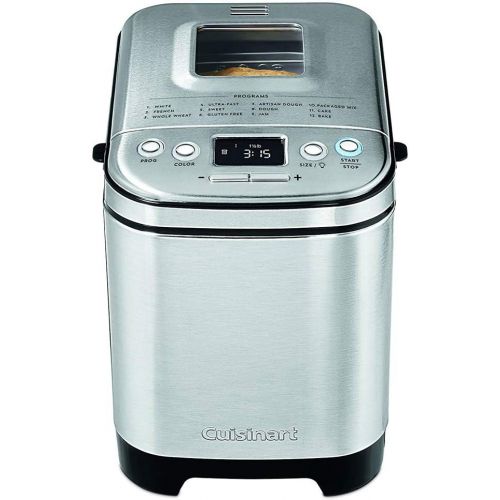  Cuisinart CBK-110 Compact Automatic Bread Maker, Silver + 1 Year Extended Warranty