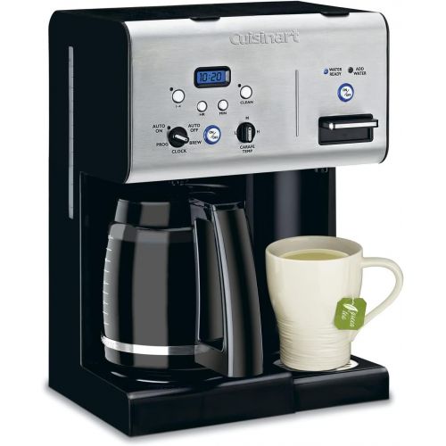  Cuisinart Plus 12-Cup Hot Water Coffee Maker, Black/Stainless