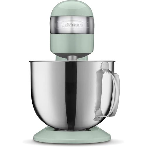  Cuisinart SM-50G Precision Master 5.5-Quart 12-Speed Stand Mixer with Mixing Bowl, Chefs Whisk, Flat Mixing Paddle, Dough Hook, and Splash Guard with Pour Spout, Agave Green