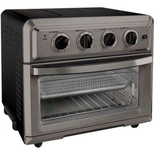  Cuisinart TOA-60BKS Convection Toaster Oven Air Fryer with Light Black Bundle with 1 Year Extended Warranty