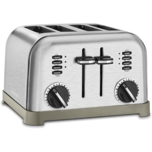  Cuisinart CPT-180P1 Metal Classic 4-Slice Toaster, Brushed Stainless