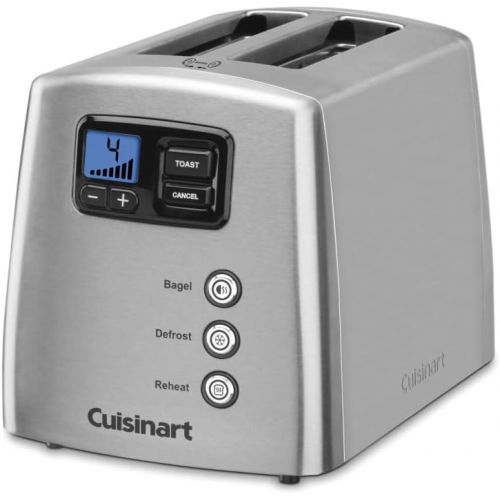  Cuisinart CPT-420 Touch to Toast Leverless 2-Slice Toaster, Brushed Stainless Steel