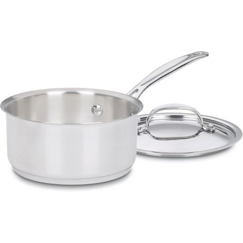  Cuisinart 719-14 1-Quart Chefs-Classic-Stainless-Cookware-Collection, Saucepan w/Cover