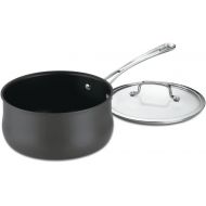 Cuisinart Contour Hard Anodized 1-Quart Saucepan with Cover,Black