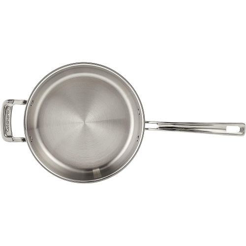  Cuisinart MultiClad Pro Stainless 3-1/2-Quart Saute with Helper and Cover