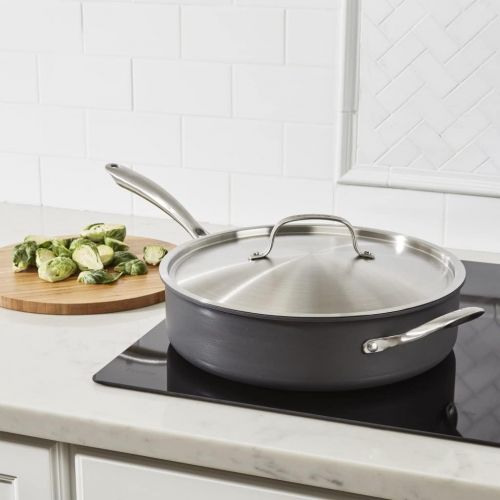  Cuisinart GG33-30H 5.5-Quart Saute Pan with Helper Handle and Cover GreenGourmet, Black