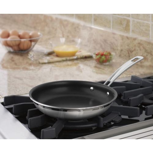  Cuisinart MultiClad Pro 8 Open Skillet, 8-Inch, Non Stick Stainless Steel