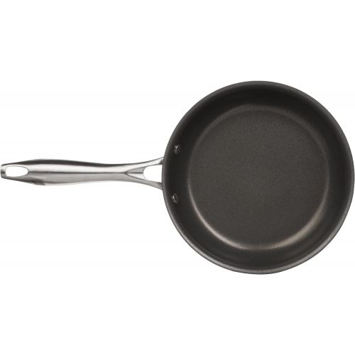  Cuisinart DSA22-20 Anodized Nonstick 8-Inch, Black/Stainless Steel Dishwasher-Safe-Hard, Open Skillet