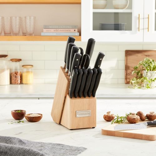  Cuisinart C77TR-15P Triple Rivet Collection 15-Piece Knife Block Set - Black