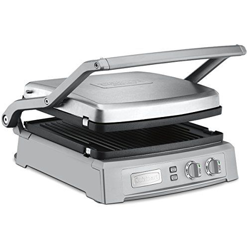  [아마존베스트]Cuisinart GR-150P1 GR-150 Griddler Deluxe, Brushed Stainless