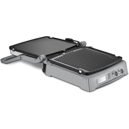  [아마존베스트]Cuisinart GR-150P1 GR-150 Griddler Deluxe, Brushed Stainless