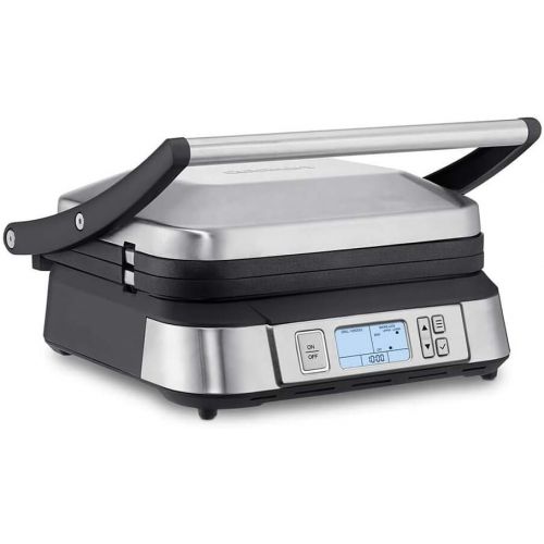  [아마존베스트]Cuisinart GR-6S Contact Smoke-Less Mode Griddler, 11.5(L) x 10.5(W) x 7.0(H), Silver