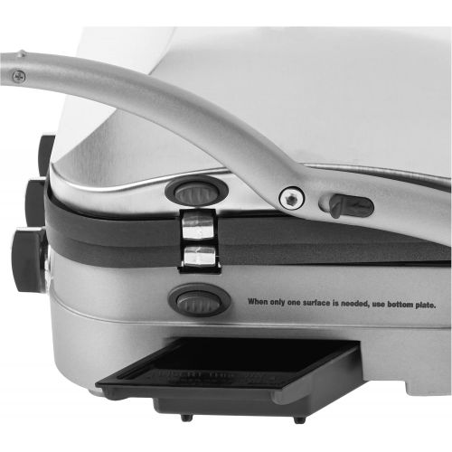  [아마존베스트]Cuisinart GR-4NP1 5-in-1 Griddler, 13.5(L) x 11.5(W) x 7.12(H), Silver With Silver/Black Dials