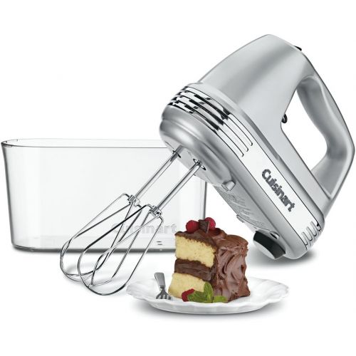  [아마존베스트]Cuisinart HM-90BCS Power Advantage Plus 9-Speed Handheld Mixer with Storage Case, Brushed Chrome