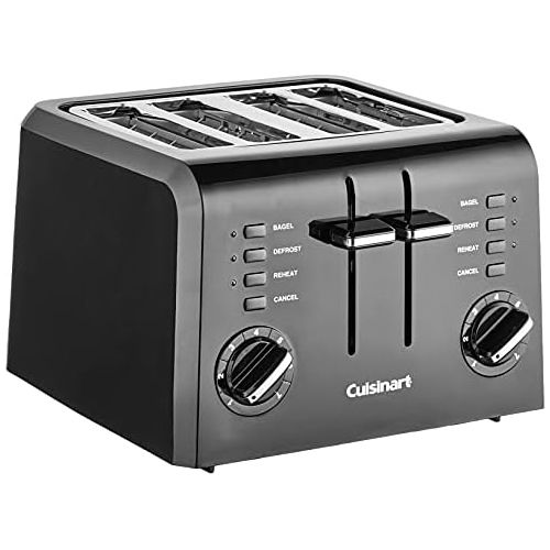  [아마존베스트]Cuisinart 4 CPT-142BK 4-Slice Compact Plastic Toaster, Black