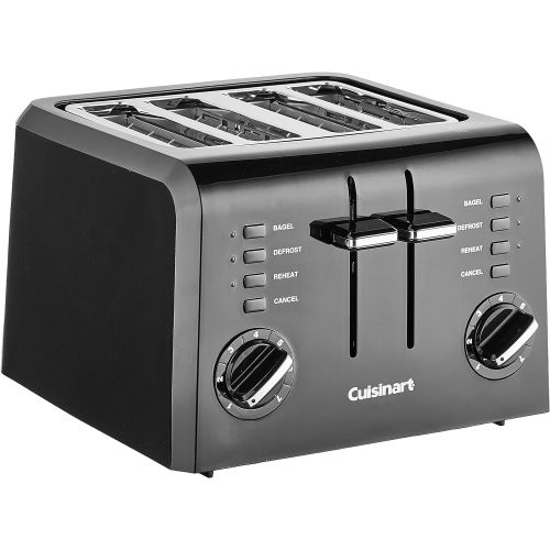  [아마존베스트]Cuisinart 4 CPT-142BK 4-Slice Compact Plastic Toaster, Black